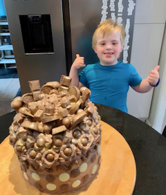 Alfie and birthday cake