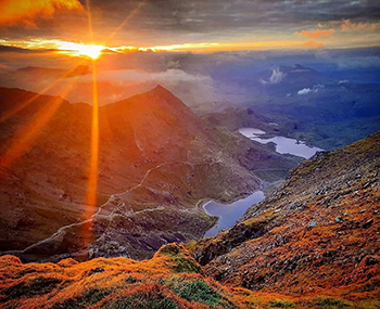 Snowdon at sunset